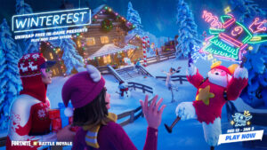 Fortnite Winterfest Versteck im schneeball orte