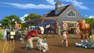  Neues #Sims4 Pferderanch-Erweiterungspack kommt am 20. Juli! Wilde Pferde, ländliche Abenteuer und Bonusinhalte erwarten euch – jetzt mehr erfahren Social Media Post: "Sims 4 Pferderanch-Erweiterungspack ab 20. Juli! Kaufe oder rette Pferde, genieße ländliche Abenteuer und sichere dir Bonusinhalte. 